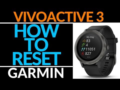 How to Reset or Restart Garmin Vivoactive 3 - Factory Reset