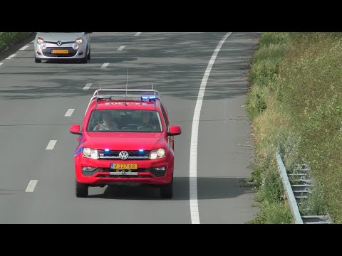 [Slangenwagen 122160] Brandweer met spoed naar een Natuurbrand Zeeweg in Overveen
