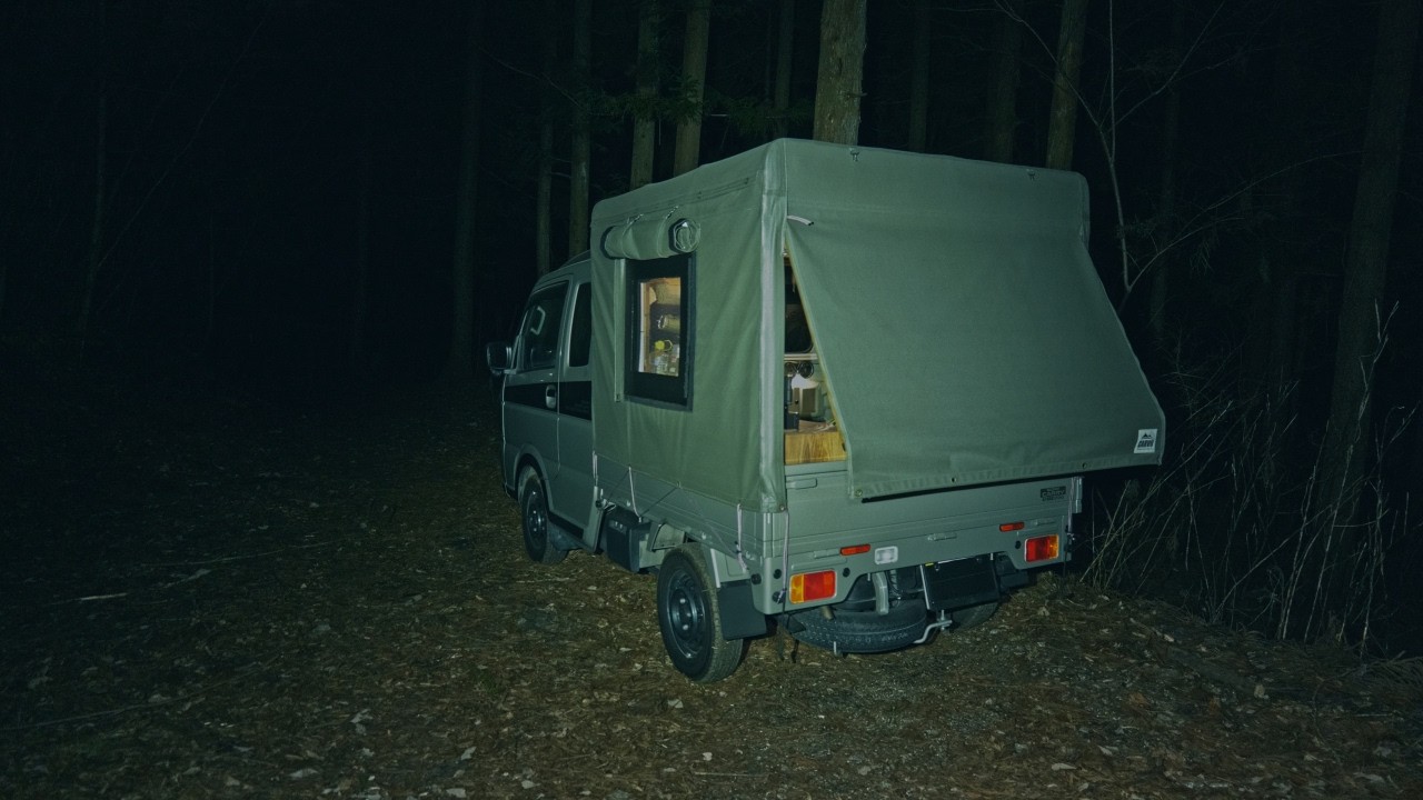 【車中泊】夜の山奥で何かの音に怯えながら車中泊