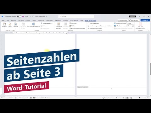 How do I insert page numbers starting from page 3 in Word?