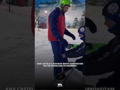 #shorts Ana Castela e Gustavo Mioto aproveitam dia em Snowland de Gramado