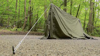 【BUNDOKソロベース】新しいテントを開封するもまさかの雨！前途多難の幕開け【ゆるキャン△全巻買い】