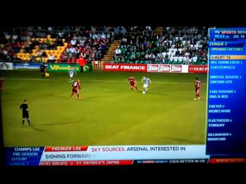 Shamrock Rovers Ekranas, Sky Sports