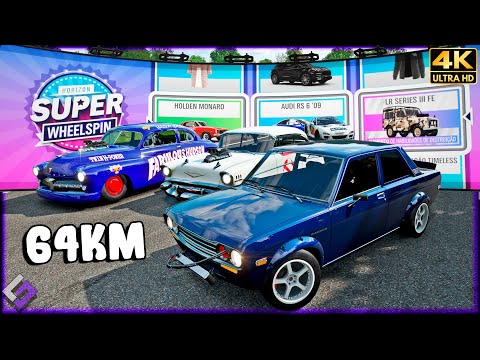 CORRIDA DE 64KM COM CARROS DE ROLETA - Forza Horizon 4 "4K 60FPS"