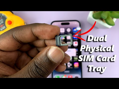 Dual SIM iPhone 14/14 Pro: What The Dual Physical SIM Card Tray Looks Like