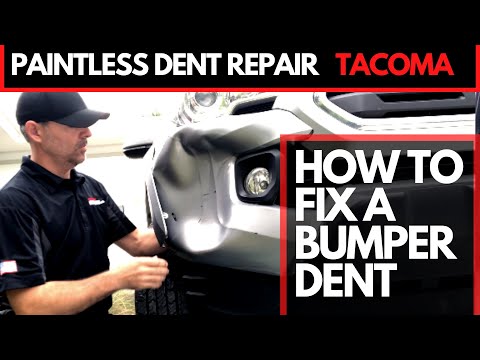 HOW WE FIX A DENT ON YOUR BUMPER - NO PAINT, NO REPLACING