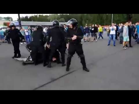 Фанаты Спартака и Зенита перед матчем| Драка с ОМОН🔥