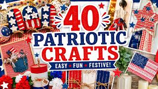 40 Patriotic Dollar Tree DIYs 🇺🇸 Easy 4th of July Decor Ideas