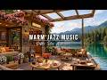 STRESS RELIEF WITH WARM JAZZ INSTRUMENTAL MUSIC ☕ COZY COFFE ..