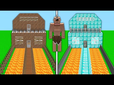 GÜVENLİ EV VS TEPEGÖZ! 😱 - Minecraft