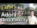 Adora Desa Parkcity 3 Storey Landed Courtyard Terrace For Sale Rent