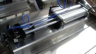 preview picture of video 'semi automatic piston filling machine for paste&liquid horizontal filler machine Abfuellmaschine'
