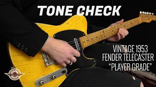 Video thumbnail for TONE CHECK: Vintage 1953 Fender Telecaster Demo | No Talking by Cream City Music