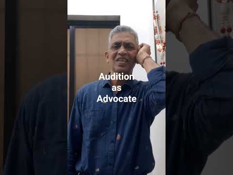 Sandip V Pednekar Audition as Advocate