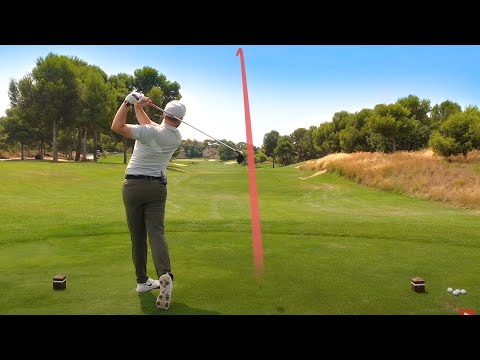 Part of a video titled How to hit golf driver long & straight (simple guide) - YouTube