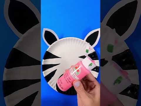 PAPER-PLATE CRAFT. / ZEBRA. ZEBRA. #craft #papercraft #zebra