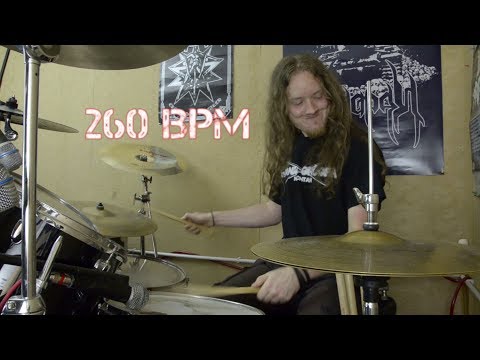 Blast Beat X-Treme Stamina: 5 Minutes Straight @ 260BPM!!!