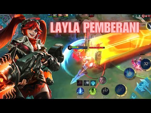Layla Blazing Gun Vs Brody M5 AP Bren! Pertarungan Mythical Glory - Layla Gameplay MLBB 2024