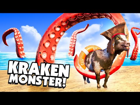 The KRAKEN Sea Monster Is My NEW Best Friend! - Goat Simulator 3