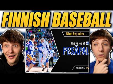 Americans React to Pesäpallo (Finnish Baseball) | The Rules of Pesäpallo REACTION