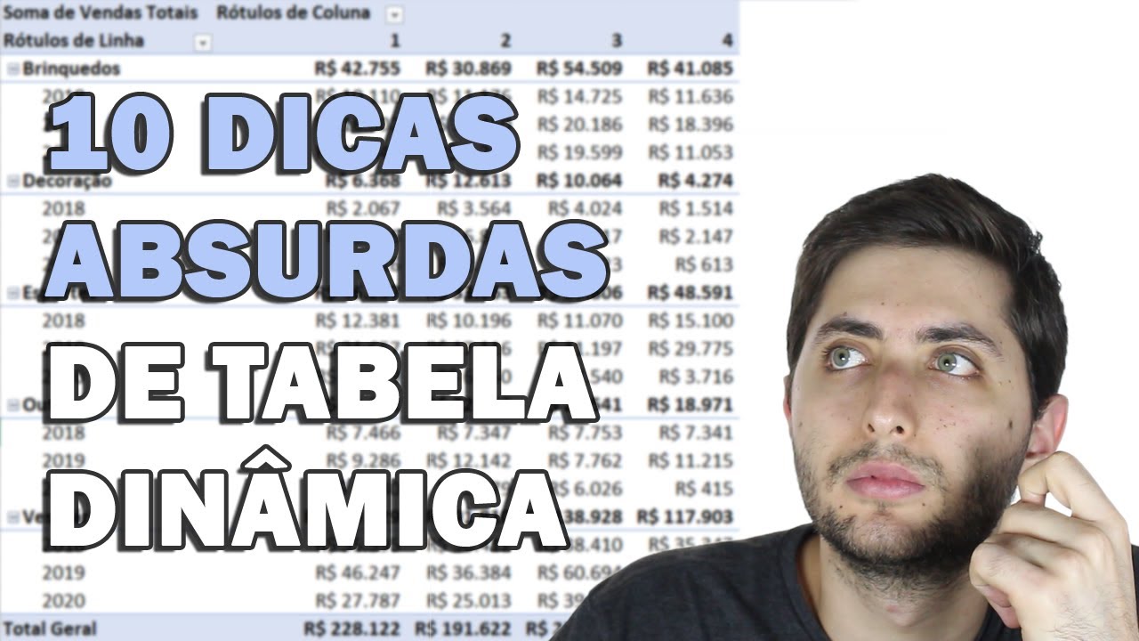 10 DICAS ABSURDAS de TABELA DINÂMICA no EXCEL