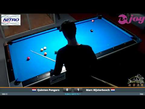 N-Joy 9-Ball Open 2018 || Final || Quinten Pongers vs. Marc Bijsterbosch