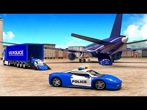 US Police Car Transport Simulator: Police Vehicles Truck Transport - Android Gameplay