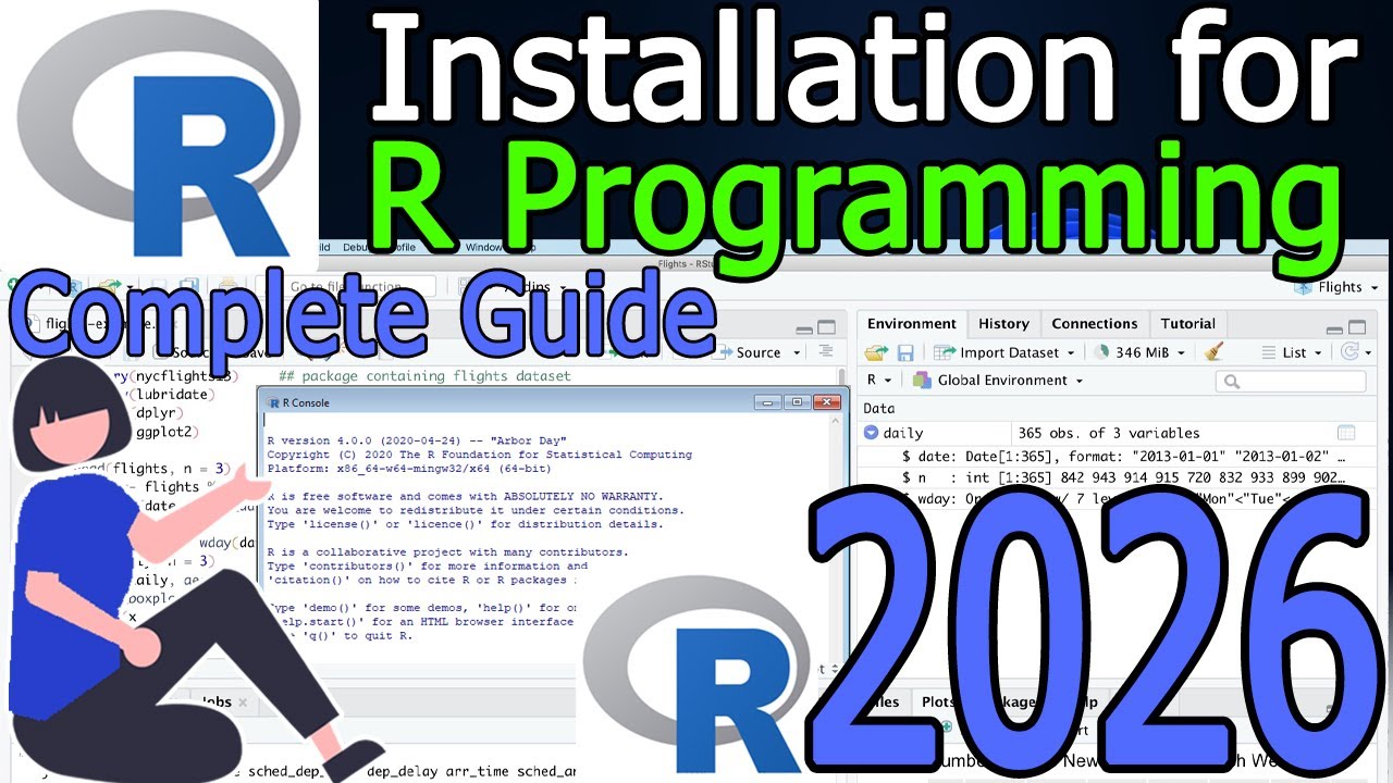 How to Install R for R Programming on Windows 10/11 [ 2026 Update ] R Programming Tutorial