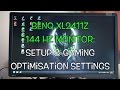 BenQ XL2411Z (144 hz, blur reduction) setup ...