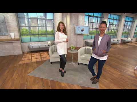 Earth Origins Leather Slip-on Shoes w/ Side Zip - Nila on QVC