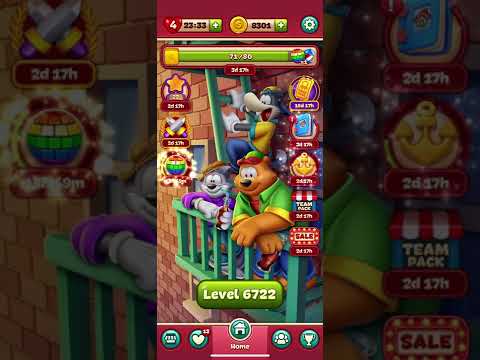 TOON BLAST LEVEL 6722 & 6723 ( NO BOOSTERS )