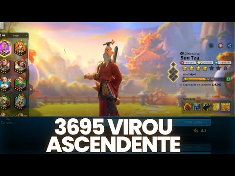 MAXIMIZANDO O SUN TZU NA CONTA NOVA DO RISE OF KINGDOMS