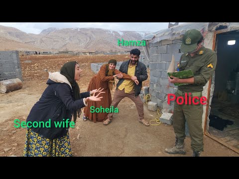 Police arrive to arrest the traitorous Leila for hurting Soheila and causing him a concussion.