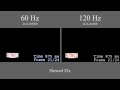 60Hz vs 120Hz LED TV in Slow Motion
