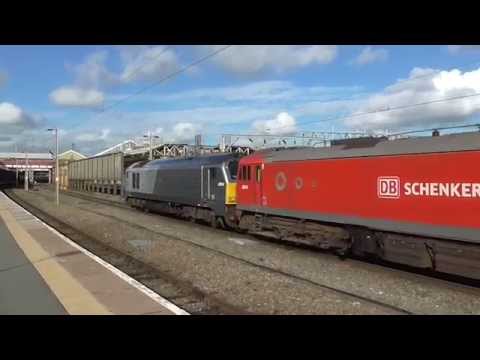 *RARE** DB 90037 + 90018 + 92015 + 67010 on 0A06 Crewe IEMD - Wembley @ Crewe on 16.10.14 - HD