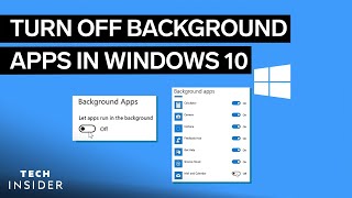 How To Turn Off Background Apps In Windows 10