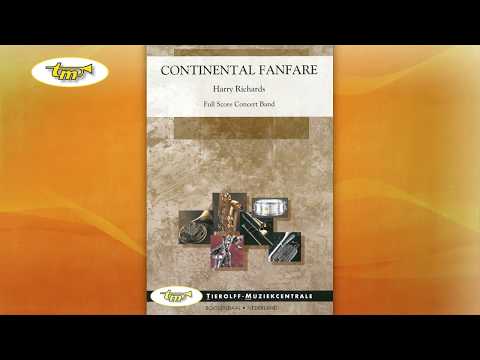 Continental Fanfare - Concert Band - Richards - Tierolff