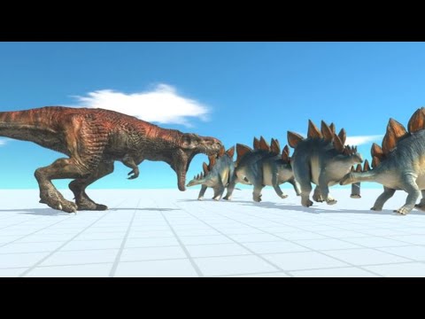 Death Run Bad Trex vs Stegosaurus Therizinosaurus Trex ARBS Animal Revolt Battle Simulator
