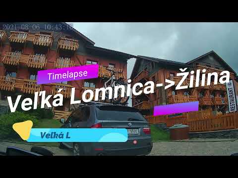 Timelapse / Časozber: Veľká Lomnica-Východná-Salaš Pastierska-Strečno-Žilina