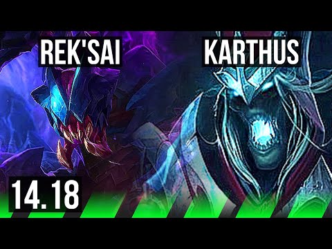 REK'SAI vs KARTHUS (JGL) | 67% winrate, 17/3/13, Legendary, 29k DMG | NA Master | 14.18