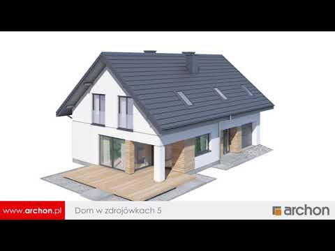 Dom w zdrojówkach 5 – Prosty i funkcjonalny I ARCHON+ Projekty Domów