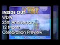 Walt Disney World Inside Out 25th Anniversary 12 Month Preview October 1996