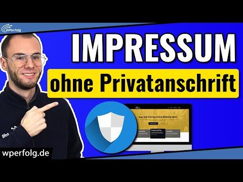 Impressum OHNE Privatanschrift (Anonym): Sehr leicht Adresse schützen mit c/o Adresse | Privatschutz