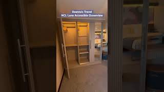 NCL Luna Accessible Oceanview cabin tour #getonboardwithdeannastravel #nclpartnersfirst