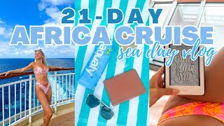 SEA DAY IN MY LIFE: 21-DAY AFRICA CRUISE || NORWEGIAN DAWN