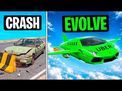 Every Time I Crash, My Uber Car EVOLVES in GTA!