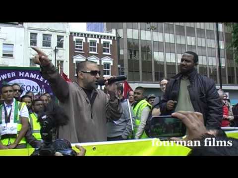 UK Apache & Ismael Lea South  - EDL Not Welcome in Tower Hamlets 07 09 13