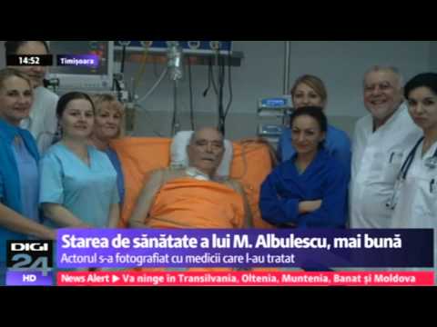 Mircea Albulescu s-a fotografiat, în semn de mulțumire, cu medicii - 30.11.2014 ( HD )