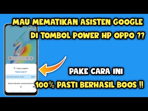 Cara mematikan Google assistant Di tombol power oppo | Menonaktifkan google assistant oppo