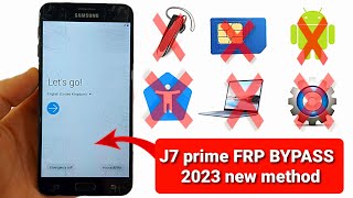 samsung j7 prime FRP Bypass: new method in 2023 no talkback